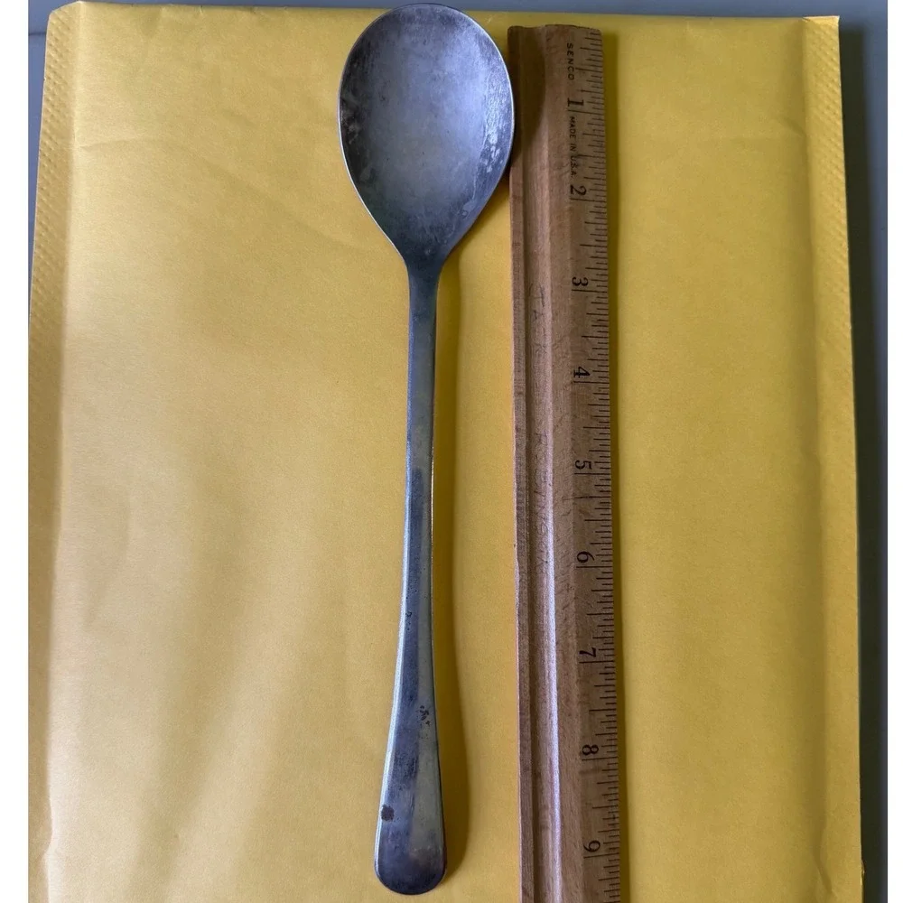 Iced Tea Spoon Unisex 9.25in Silver Fair Italy Silverplated Long‎ Handle
